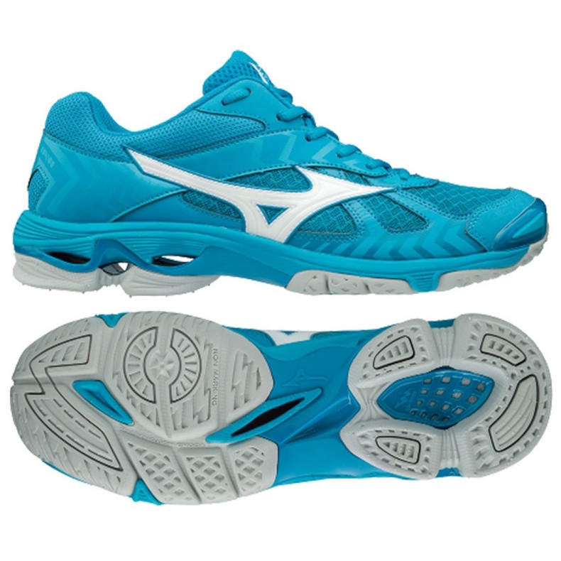 Buty do siatkówki Mizuno Wave Bolt 7 M V1GA186098 niebieskie niebieskie