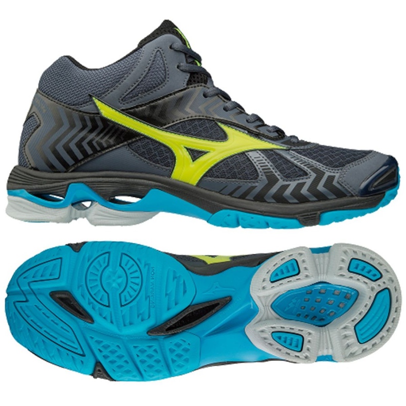 Buty do siatkówki Mizuno Wave Bolt 7 M V1GA186547 czarne szare
