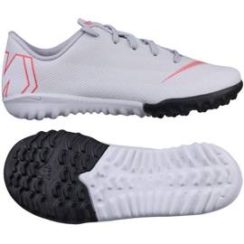 Buty piłkarskie Nike Mercurial VaporX 12 Academy Tf Jr AH7353-060 szare szare