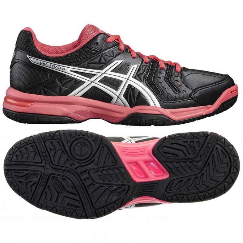 Buty do piłki ręcznej Asics Gel Squad 70 W E568Y-9093 czarne czarne
