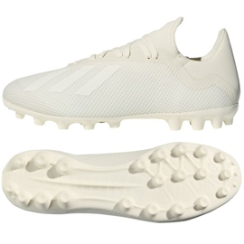 Buty piłkarskie adidas X 18.3 Fg M AQ0708 białe białe