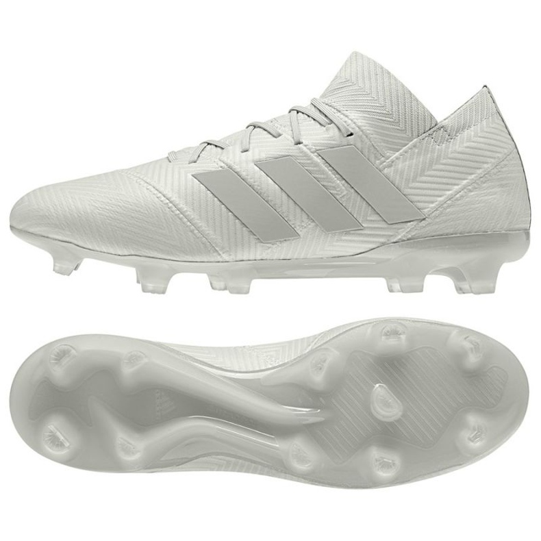 Buty piłkarskie adidas Nemeziz 18.1 Fg M białe