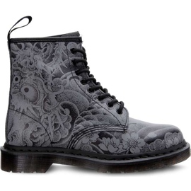 Dr. Martens 1460 Ot Black Gunmetal Ot Tattoo Backhand czarne szare