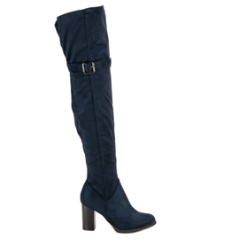 SDS Granatowe muszkieterki na słupku niebieskie