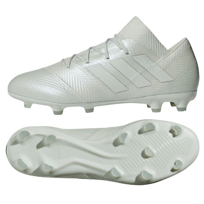 Buty piłkarskie adidas Nemeziz 18.2 Fg białe
