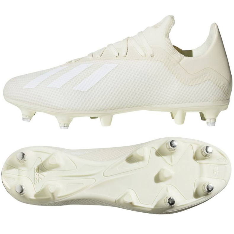 Buty piłkarskie adidas X 18.3 Sg M D97851 białe białe