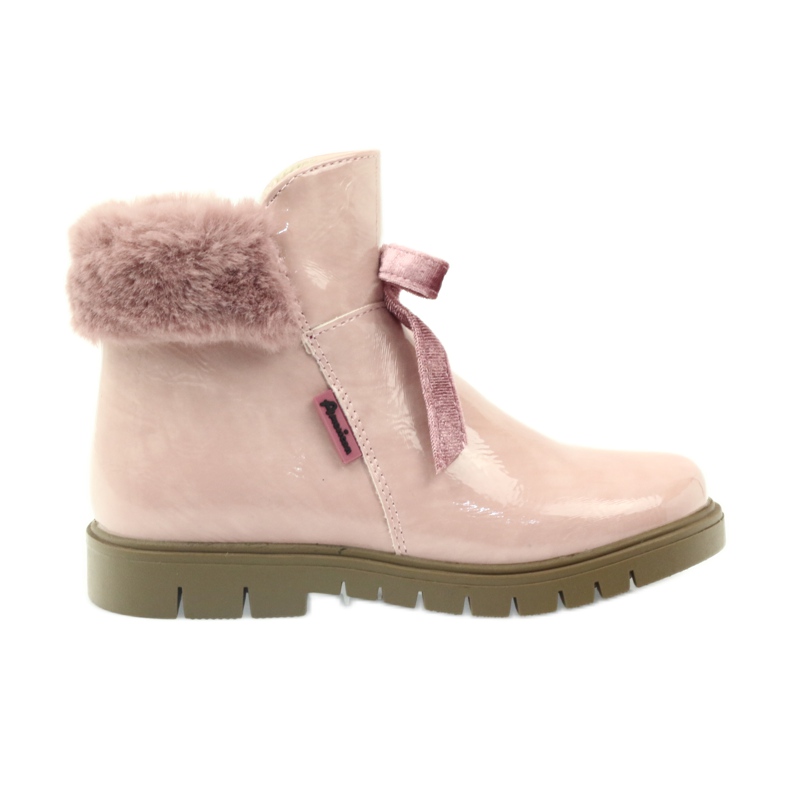 American Club American kozaki botki buty zimowe 18015 różowe