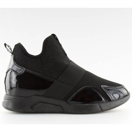 Buty sportowe na koturnie czarne NB227P