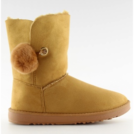 Emusy z pomponem camel SP04P camel brązowe