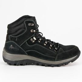 American Club Skórzane trekkingi american czarne