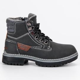 American Club Chłopięce Traperki American czarne