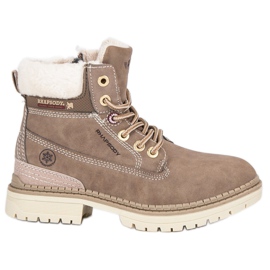 American Club Dziewczęce traperki american brązowe