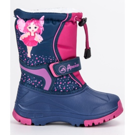 American Club Ciepłe Kalosze American niebieskie