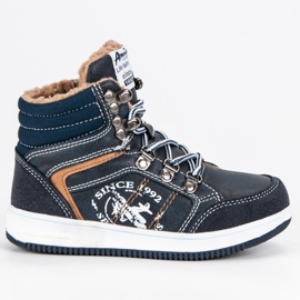 American Club Ocieplane Sportowe Trampki American niebieskie