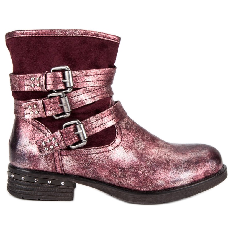 Kayla Bordowe workery czerwone