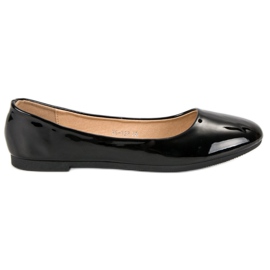 Top Shoes Lakierowane Baleriny czarne