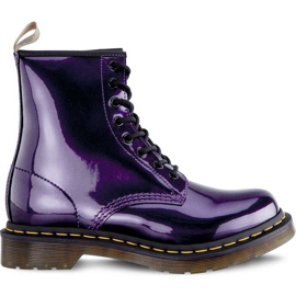 Dr. Martens Vegan 1460 Chrome Dark Purple Chrome Paint Metallic fioletowe