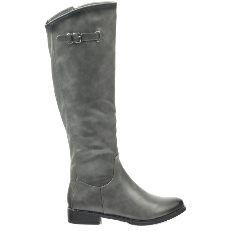 M.Daszyński Kozaki Oficerki Daszyński SA131 szare