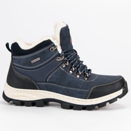 Arrigo Bello Traperki z kożuszkiem niebieskie