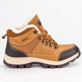 Arrigo Bello Traperki z kożuszkiem brązowe