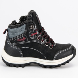 Arrigo Bello Chłopięce Buty Z Kożuszkiem czarne