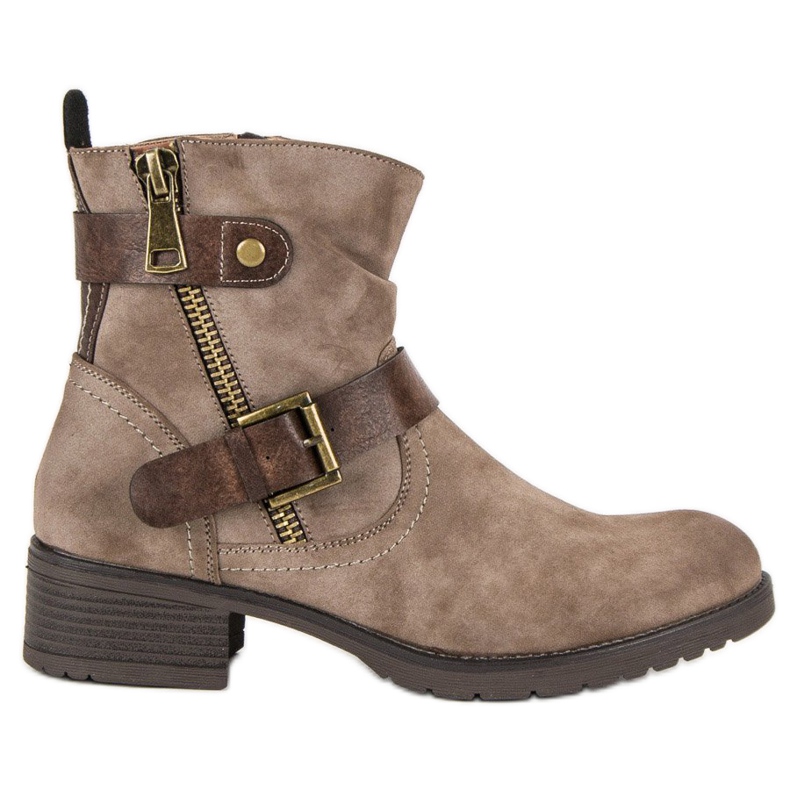 Jesienne Botki VINCEZA brązowe