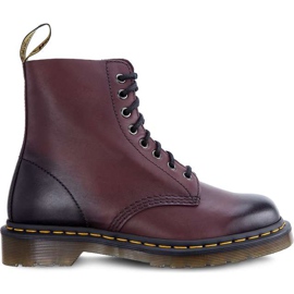 Dr. Martens 1460 Pascal Antique Temperley Cherry Red wielokolorowe czerwone