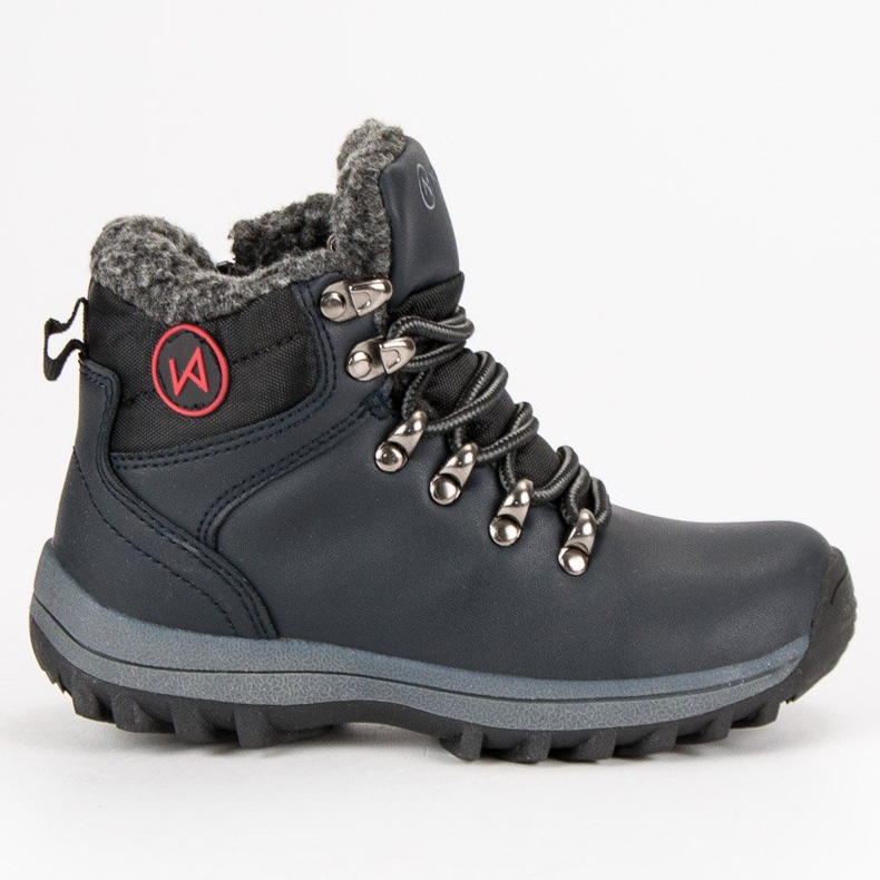 Obuwie z kożuszkiem mckeylor niebieskie