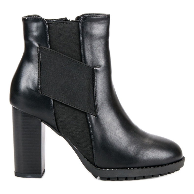 Kylie Czarne Botki Na Słupku