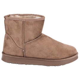 Kylie Wsuwane śniegowce brązowe