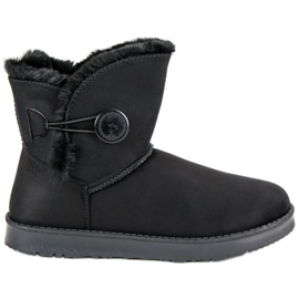 Kylie Zamszowe Mukluki czarne