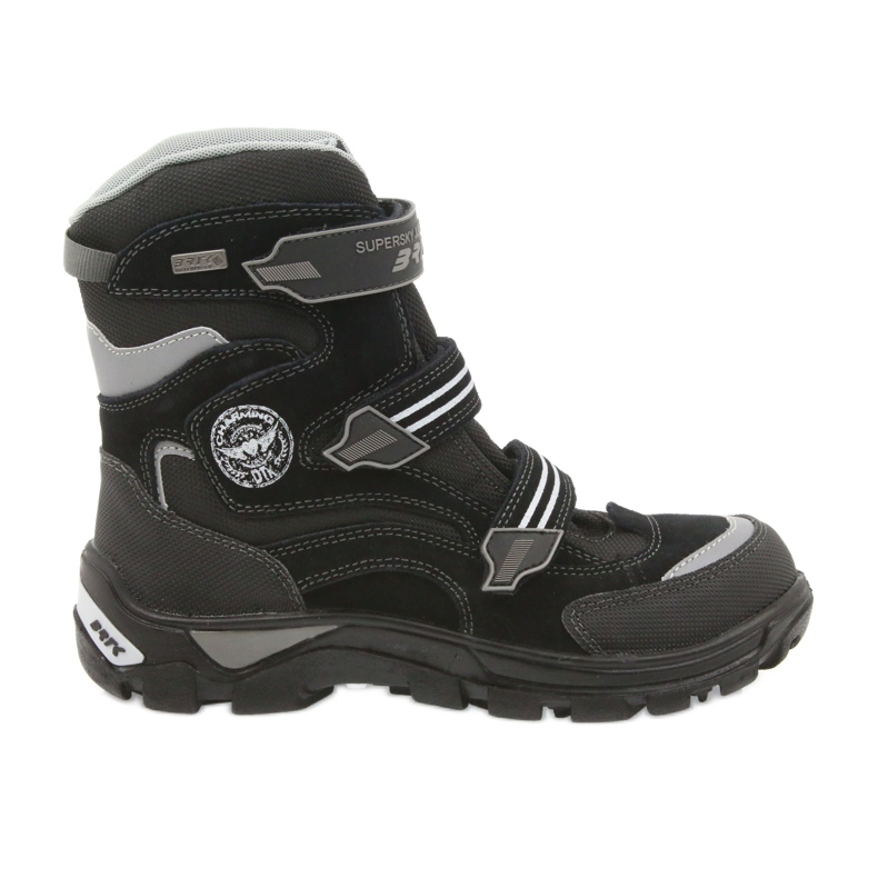 Kozaki membrana Bartek 47672 czarne szare