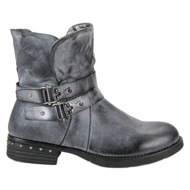 Forever Folie Niebieskie Botki Workery