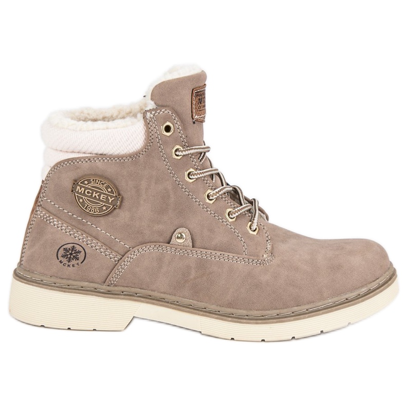 McKey Traperki Z Kożuszkiem brązowe