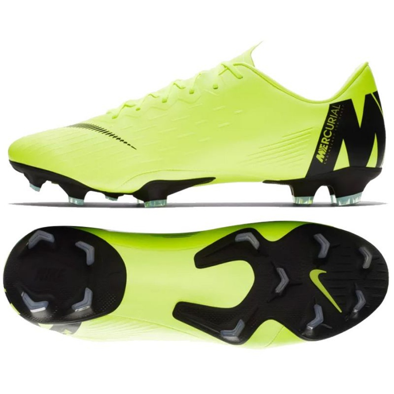 Buty piłkarskie Nike Mercurial Vapor 12 Pro Fg M AH7382-701 żółte żółte