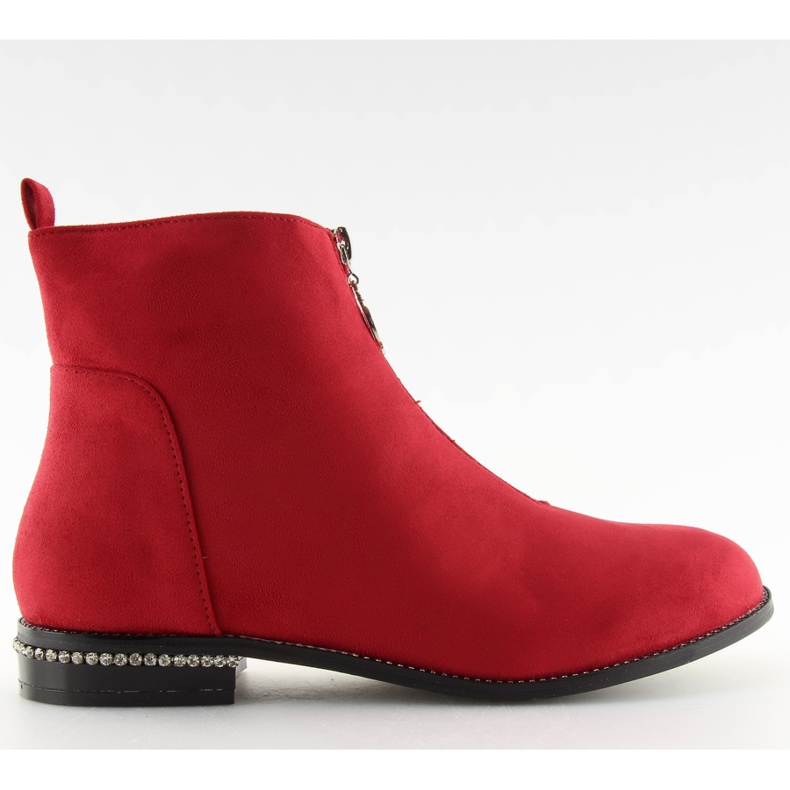 Botki damskie czerwone LL6300 Red