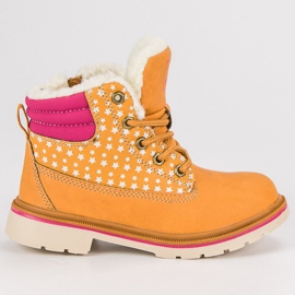 Arrigo Bello Dziecięce Ocieplane Buty Zimowe brązowe