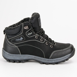 Arrigo Bello Męskie buty zimowe czarne