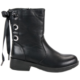 Laura Mode Wygodne Workery czarne