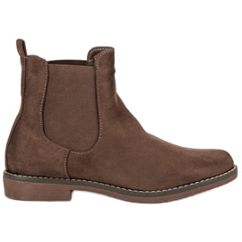 Super Mode Zamszowe Sztyblety Khaki