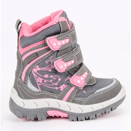 American Club Śniegowce na rzepy american szare