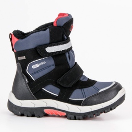 American Club Śniegowce na rzepy american niebieskie