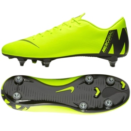 Buty piłkarskie Nike Mercurial Vapor 12 Academy Sg Pro M AH7376-701 wielokolorowe zielone