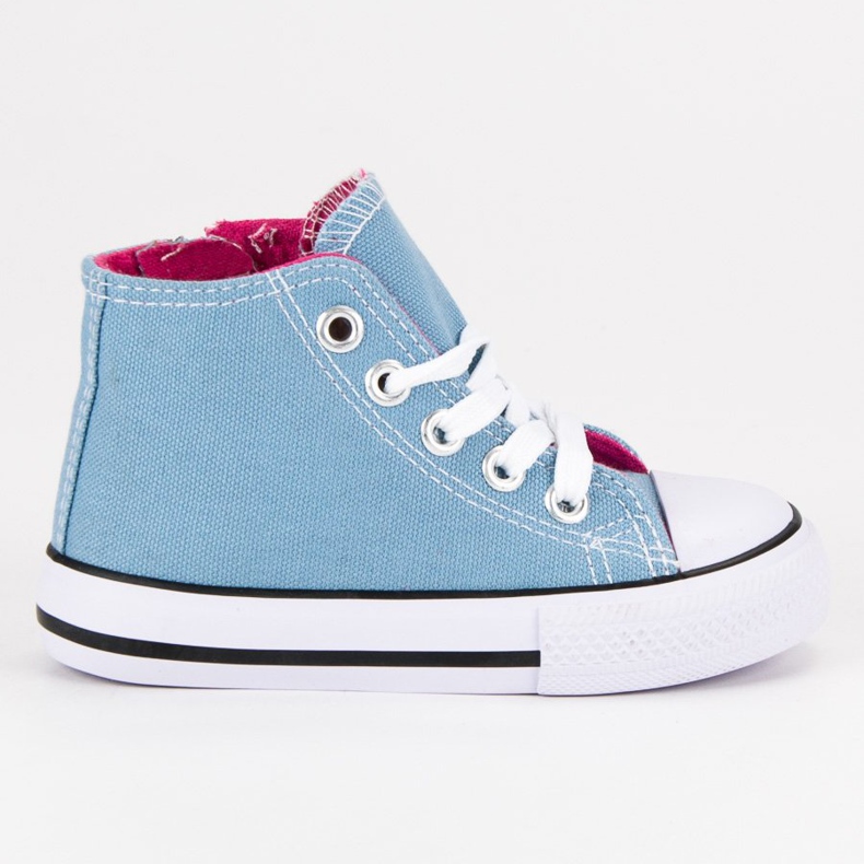 Niebieskie wysokie trampki