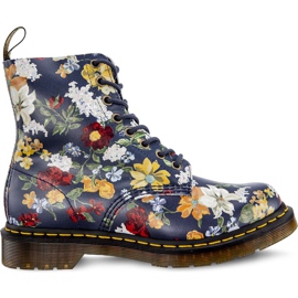 Dr. Martens Darcy Floral 1460 Pascal DM'S Navy Darcy Floral Backhand Straw Grain wielokolorowe granatowe