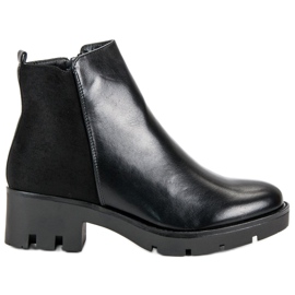 Seastar Klasyczne Botki Na Platformie czarne