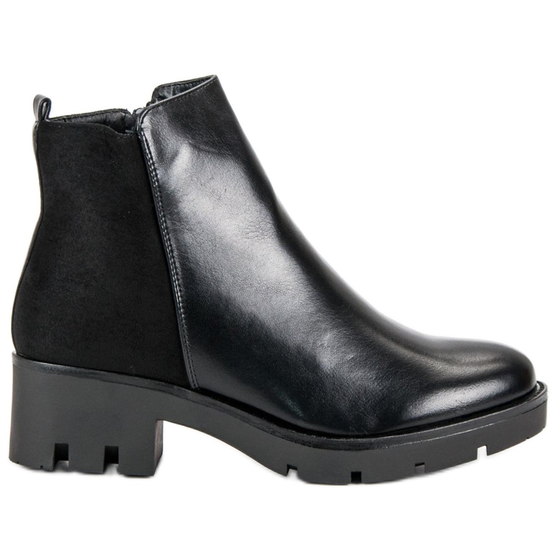 Seastar Klasyczne Botki Na Platformie czarne