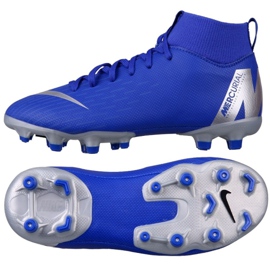 Buty piłkarskie Nike Mercurial Superfly 6 Academy Mg Jr AH7337-400 niebieskie niebieskie