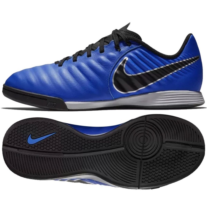 Buty halowe Nike Tiempo Legend X 7 Academy Ic Jr AH7257-400 niebieskie niebieskie
