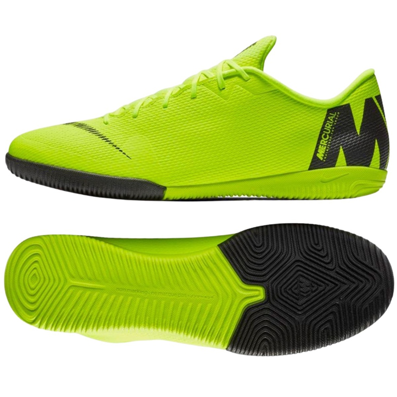 Buty halowe Nike Mercurial Vapor 12 Academy Ic M AH7383-701 zielone wielokolorowe